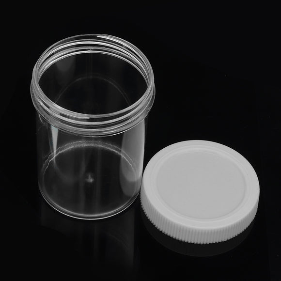 120ML White Cover Hard Round Empty Bottle For Slime Crystal Mud DIY Handmade Accessories