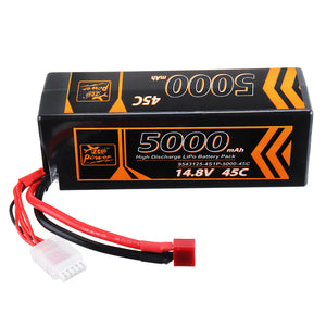 ZOP Power 14.8V 5000mAh 45C 4S Lipo Battery T Plug for RC Drone