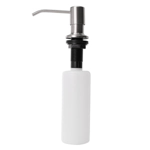 Stainless Steel Press Soap Dispenser Hair Shampoo Liquid Bathroom Shower Body Lotion Container