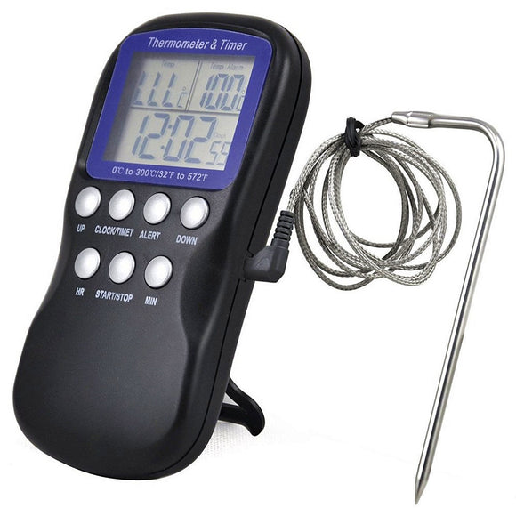 TS-BN55 Digital Display  0+300 Electronic Thermometer With Alarm Function