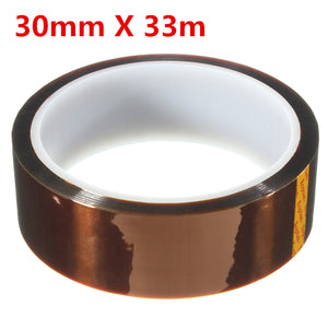 30mm 33m High Temperature Heat Resistant Polyimide Gold Protective Tape