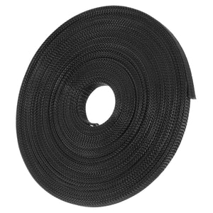 15m 8mm/10mm/12mm/15mm/20mm Expandable Wire Cable Sleeving Sheathing Braided Loom Tubing Nylon