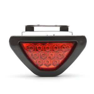 Motorcycle Rear Tail Brake Stop Light Taillight Red Strobe Fog DRL Flash 12 LED