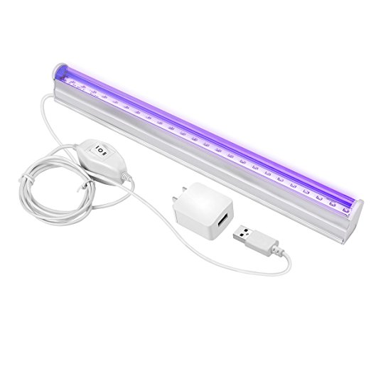 Aquarium LED Light UV LED Black Light Fixtures 6W Portable Blacklight Lamp