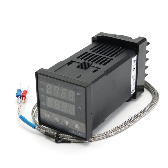 Digital REX-C100 Temperature Controller with K Type Thermocouple