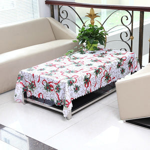 Christmas Tablecloth Cotton Tableware Mat Table Runner Tablecloth Desk Cover Bowl Heat Insulation