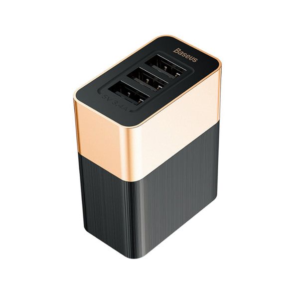 Baesus 3 Ports 3.4A Fast Travel Wall Charger US Plug For iPhone X 8Plus Oneplus 5t Xiaomi 6 Mi A1