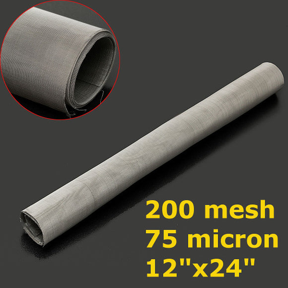 30x60cm Stainless Steel 304 Cloth Filtration Woven Wire Screen 200 Mesh