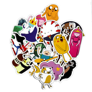 29pcs Adventure Time Cartoon Pvc Waterproof Sticker For Wall Car Laptop Bicycle Luggage Sticker