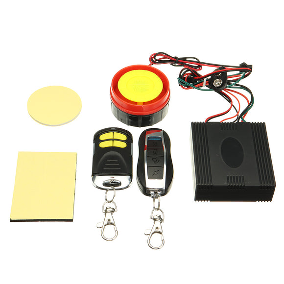 12V 125dB Motorcycle Anti Theft Security Alarm Shock Sensor System Remote Control Engine Start