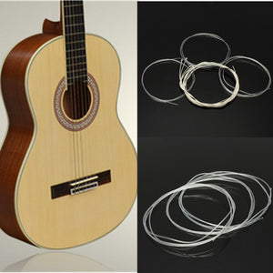 6pcs Nylon String Silver Strings Gauge Set For Classical Acoustic Guitar