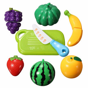 8PCS Cut Fun Fruit Vegetables Kitchen Play Set