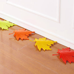 Creative Autumn Maple Leaf Safety Door Stopper Stop Home Door Decoration