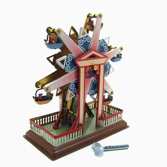 Sky Steel Classic Vintage Clockwork Wind Up Children Kids Tin Toys With Key