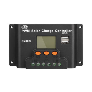 LCD 30A PWM Solar Panel Regulator Charge Controller 12V/24V 360W/720W