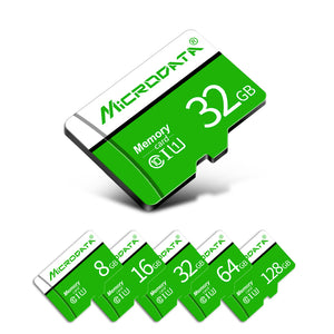 MicroData 8GB 16GB 32GB 64GB 128GB Class 10 High Speed Max 80Mb/s TF Memory Card With Card Adapter For Mobile Phone Tablet Camera Car DVR