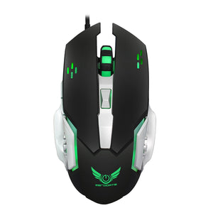 X500 3200DPI Adjustable 6 Button USB Wired LED Backlight Gaming Mouse for PC Computer Laptops