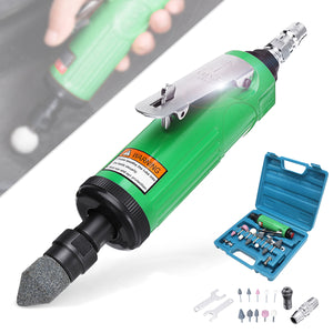 15 in 1 Pneumatic Air Angle Die Grinder Set 1/4 Mini Grinding Gas Polishing Wood Carving Tool"