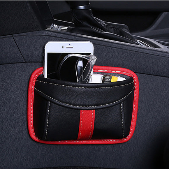 Paste Type Car Seat Crevice Storage Bag Protable Seat Back Consle Organizer Box Seat Slit Pocket