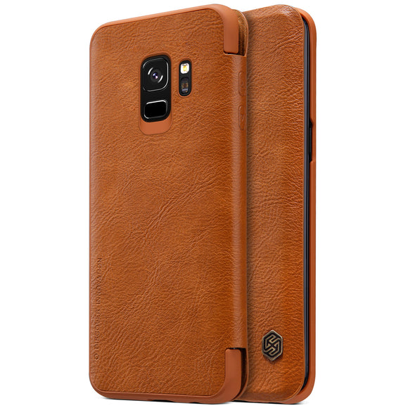 NILLKIN PU Leather + Hard PC Flip Card Slots Case for Samsung Galaxy S9