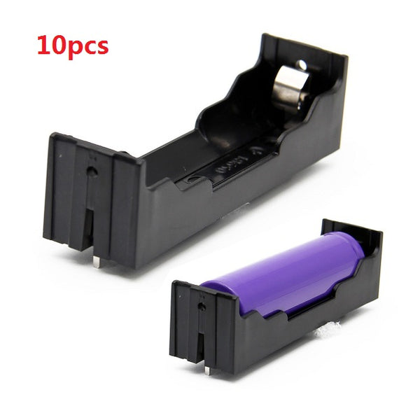 10pcs DIY 1-Slot 18650 Battery Holder With Pins