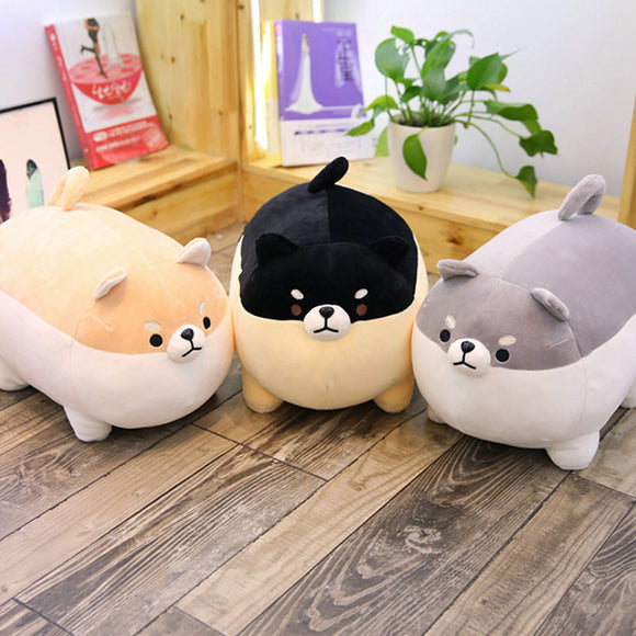 40/50CM Cute Fat Shiba Inu Corgi Doll Pillow Dog Plush Stuffed Kawaii