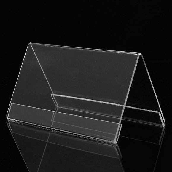 150x80MM Acrylic Price Name Number Label Card Holder Display Stand