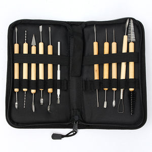 11pcs Clay Sculpting Wax Carving Pottery Tools Shapers Polymer Modeling Set