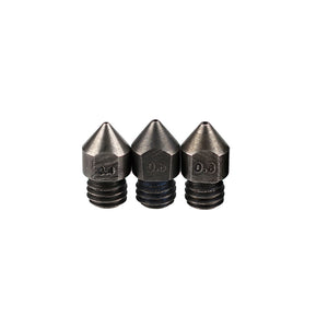 0.4mm/0.6mm/0.8mm 1.75mm Hardened Steel Nozzle for Creality CR-10/Ender3 Anet/Makerbot 3D Printer Part High Temperature Resistance