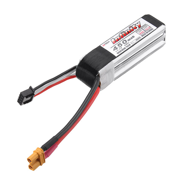 AHTECH Infinity 3S 11.1V 450mAh 85C Graphene LiPo Battery XT30 for RC Drone FPV Racing Multi Rotor