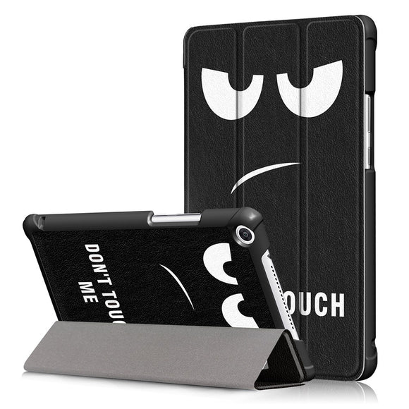 Tri Fold Printing Case Cover for 8 Inch Huawei Honor 5 Tablet Big Eyes