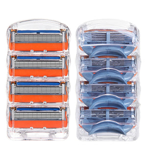 GFLV 8pcs 5 Layers Blades Shaving Razor Shaver Heads Replacement for Gillette