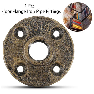 20mm Malleable Threaded Floor Flange Iron Pipe Fittings Wall Mounted Flange