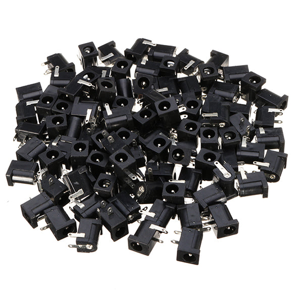 100pcs DC-005 DC 30V 0.5A Power Jack Socket Connector Driver Board Power Interface 5.5-2.1mm