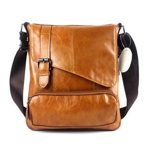 Genuine Leather Big Capacity Shoulder Bag Leisure Crossbody Bag Message Bag For Men