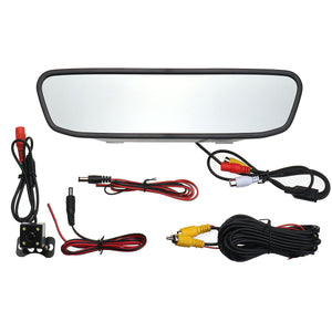 4.3inch Car LCD TFT Mirror Rear View Monitor 4LED Night Vision Rear View Camera