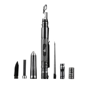 KALOAD-T8 Mini Multi-Function Tactical Pen Tungsten Steel Alloy Head Hard Alumina With Flashlight