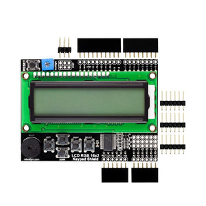 LCD RGB 16x2 + Keypad + Buzzer Shield Display