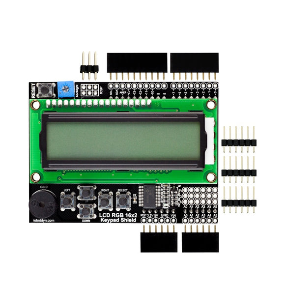 LCD RGB 16x2 + Keypad + Buzzer Shield Display