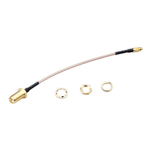 1PC RJXHOBBY MMCX to SMA Female 120mm Low Loss FPV Antenna Extension Cable Antenna Adapter