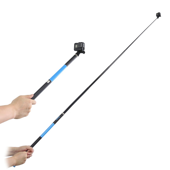 TELESIN 2.7m Long Gimbal Stick Carbon Fiber Camera Handheld Extension Rod For GoPro/SJcam/Yi