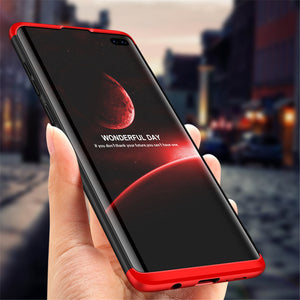 Bakeey 3 in 1 Double Dip 360 Full Cover Hard PC Shockproof Protective Case for Samsung Galaxy S10 Plus / S10+