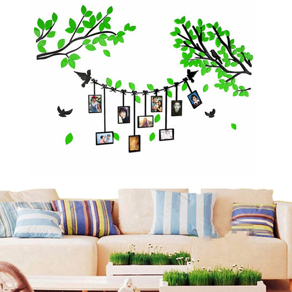 3D Acrylic Wall Decal Sticker Tree Photo Picture Frame Living Room Home Decor