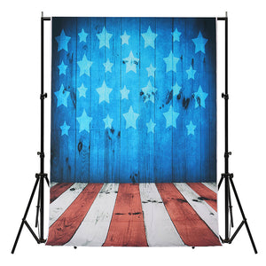 5x7FT Vinyl Blue Star Wall Photography Backdrop Background Studio Prop