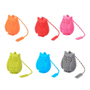 Honana CF-BT01 Silicone Non-toxic Owl Tea Bags Strainers Tea Spoon Filter Infuser Coffee Tea Tools