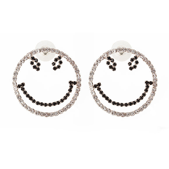 Sweet Large Smile Modeling Earrings