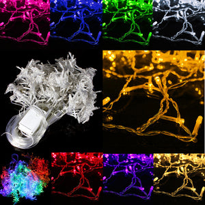 10x3M Outdoor 1000 LED Curtain Christmas Fairy Light String Wedding Christmas Holiday Decor AC220V