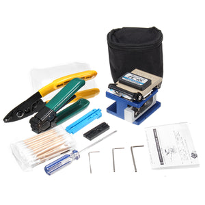 FTTH Splicing Splice Fiber Optic Stripping Tool Kits With Fiber Cleaver FC-6S