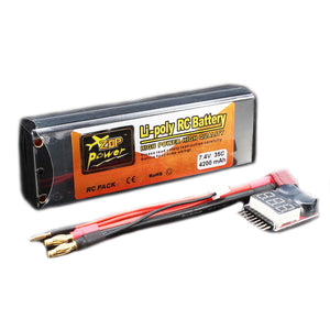 ZOP Power 7.4V 4200mAh 2S 35C Lipo Battery T Plug With Battery Alarm