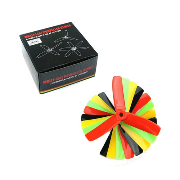 KINGKONG/LDARC 4*4*3 4040 4 Inch 3-Blade Rainbow Colorful Propeller CW CCW for RC Drone FPV Racing